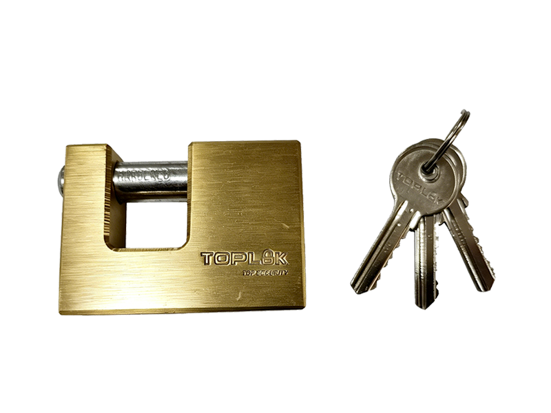 Rectangular Brass Padlock